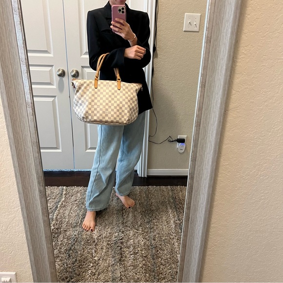 Louis Vuitton Damier Azur Riviera MM Zipper Handbag - Picture 4 of 16